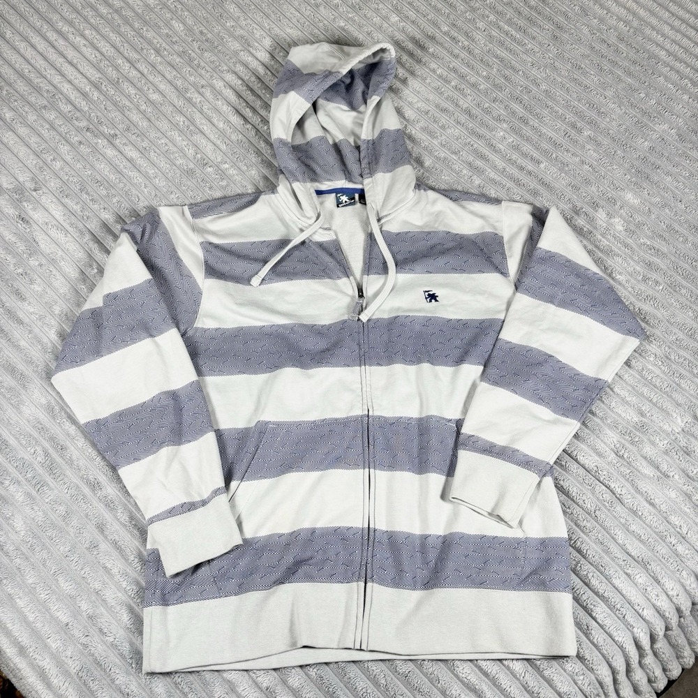 Gotcha Men Size Large Full zip vintage Y2K "Gotcha" all over print hoodie  VTG‎